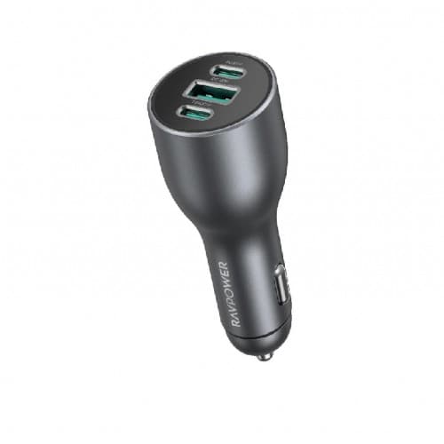 RAVPOWER RP-VC1011 CAR CHARGER 120W 3USB - PD100W & PD20W & QC3.0