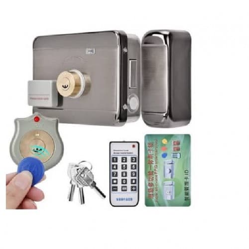 ASWAR ELECTRIC DOOR LOCK WITH 2 REMOTE - 2 RFID - SETUP REMOTE LOCK -( AS-VDP-LOCK-KIT )