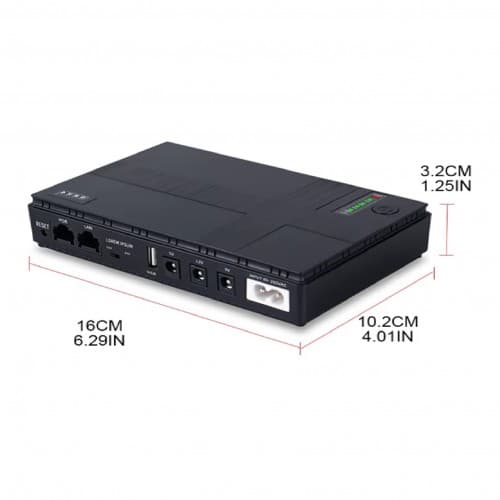 UPS NANO & ROUTER - CARBON 20W ( 5V - 9V - 12V )
