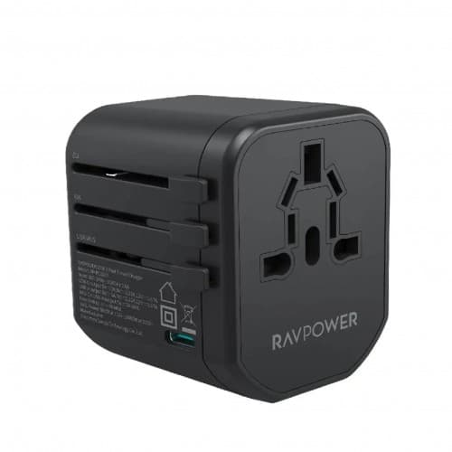 ravpower rp-pc1033 PD PIONEER 20W 3-PORT TRAVEL CHARGER BLACK GLOBAL