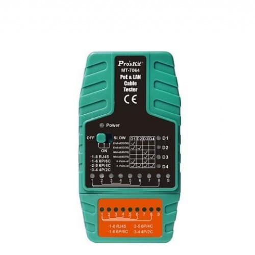 PROSKIT POE & LAN CABLE TESTER MT-7063